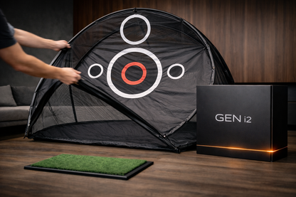 GEN i2 Full Swing Indoor Golf Simulator System (Smart Ball + Net + Hitting Mat + App)