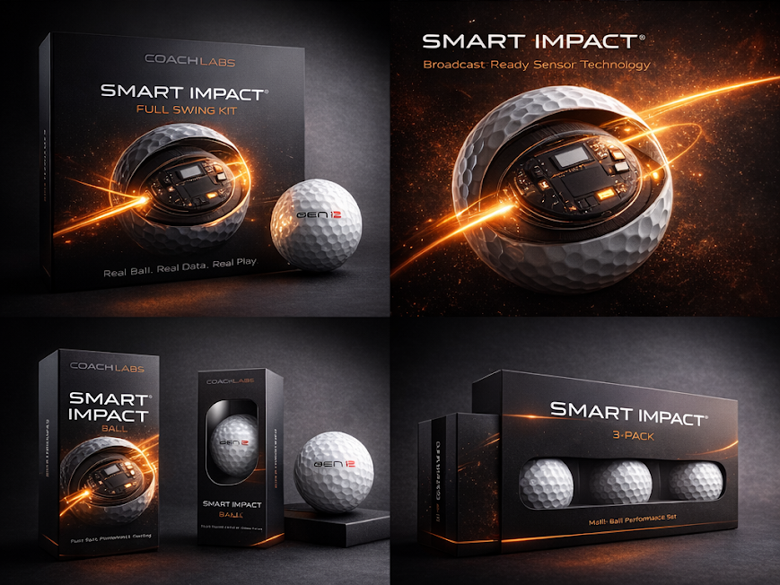 GEN i2 Full Swing Indoor Golf Simulator System (Smart Ball + Net + Hitting Mat + App)